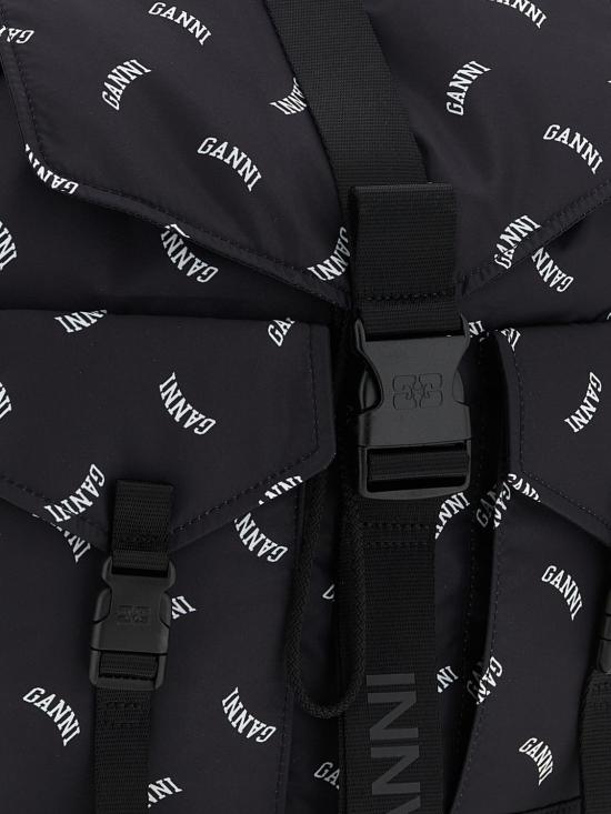26SS 가니 도트 리테크 백팩 B2010022 099 Black - GANNI