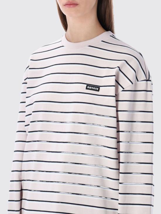 26SS 로테이트 반팔 티셔츠 115378 1810 Striped - ROTATE