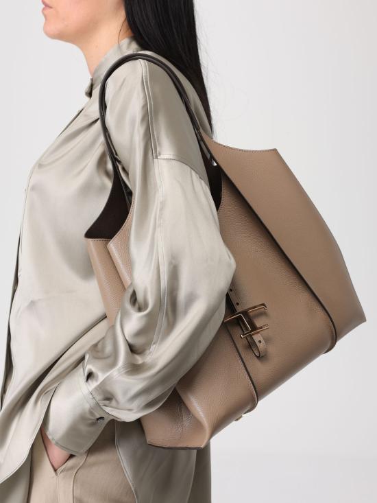 26SS 토즈 T 타임리스 미니 쇼핑백 XBWTSBA0300C41 C413 Brown - TODS