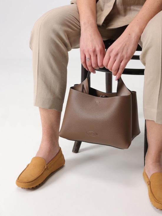 26SS 토즈 마이크로 토트백 XBWAPAEL0004L6 4L64 Brown - TODS