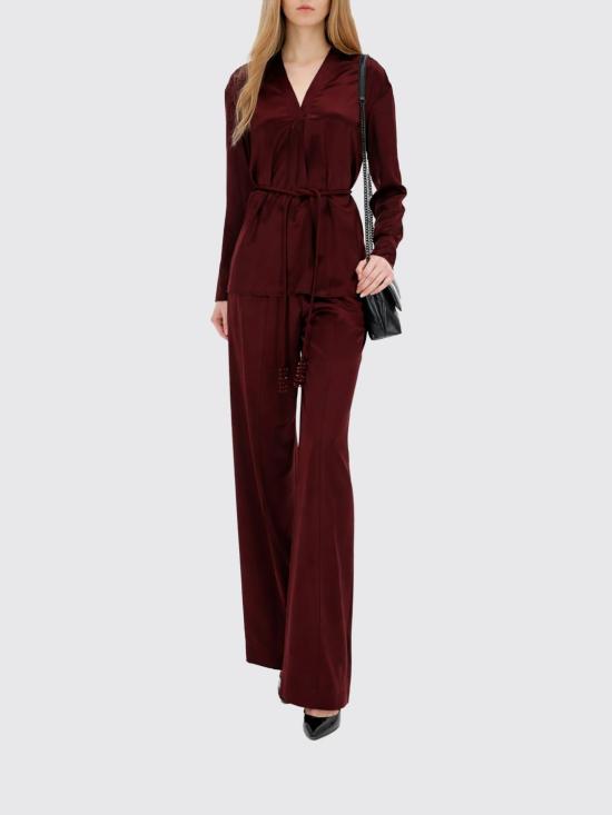 26SS 토리버치 긴팔 티셔츠 176405 600 Burgundy - TORY BURCH