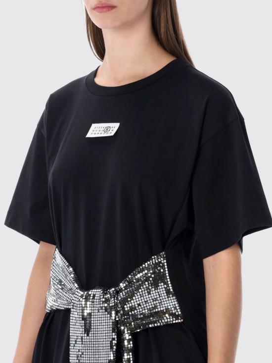 26SS MM6 메종마르지엘라 반팔 티셔츠 S52GC0358M20170 900 Black - MM6 MAISON MARGIELA