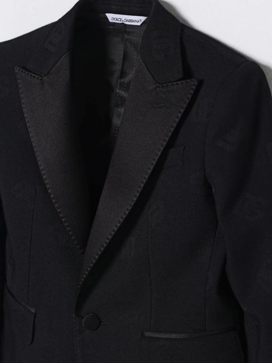 26SS [키즈] 돌체앤가바나 캐주얼 자켓 L41J70FJBAK N0000 Black - DOLCE & GABBANA