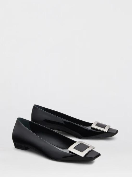 26SS 로저비비에 플랫 슈즈 RVW00700920D1P B999 Black - ROGER VIVIER
