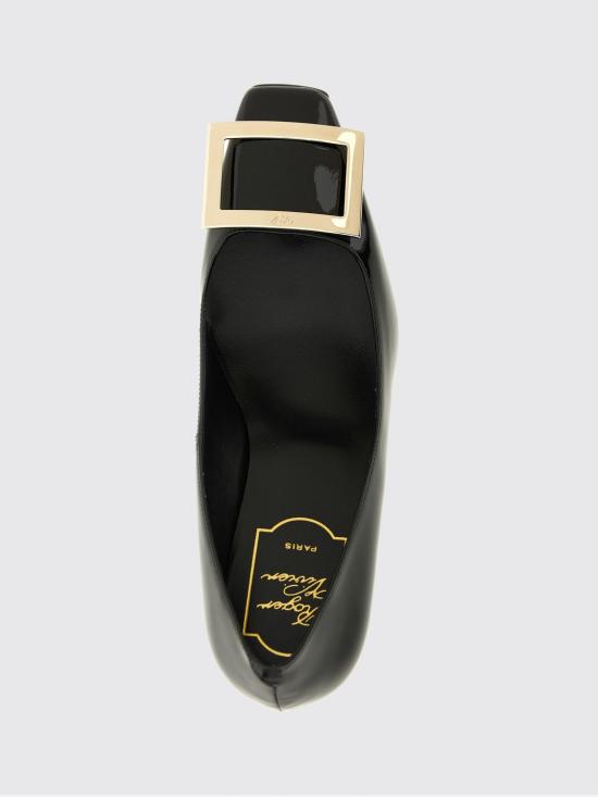 26SS 로저비비에 트럼펫 메탈 버클 펌프스 RVW40015280D1P B999 Black - ROGER VIVIER