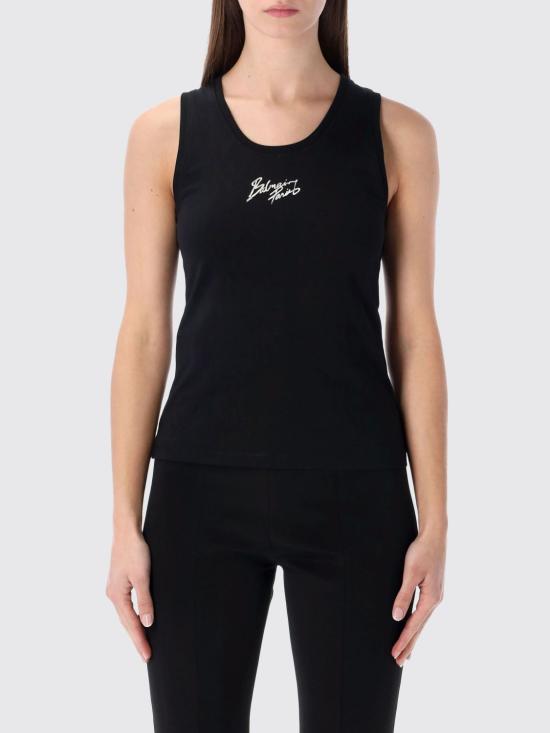 26SS 발망 반팔 티셔츠 GF1EB075BD40 EAB Black