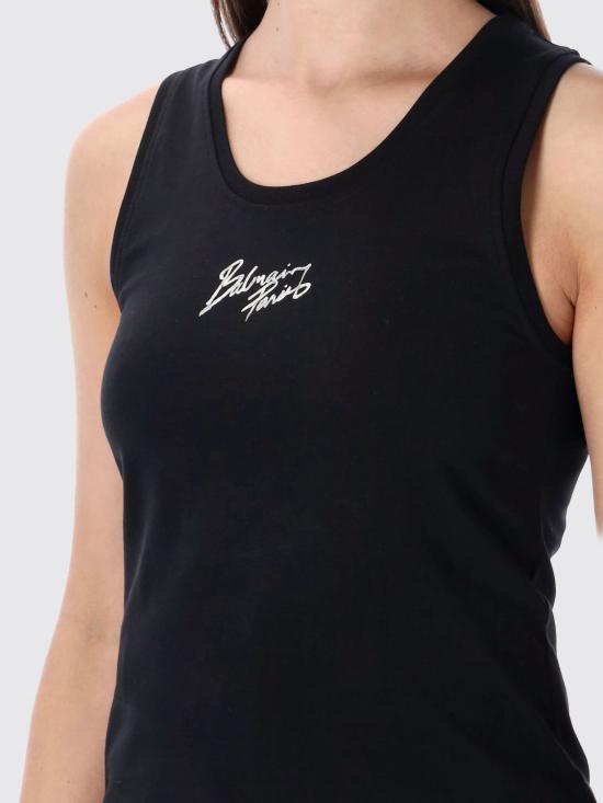 26SS 발망 반팔 티셔츠 GF1EB075BD40 EAB Black - BALMAIN