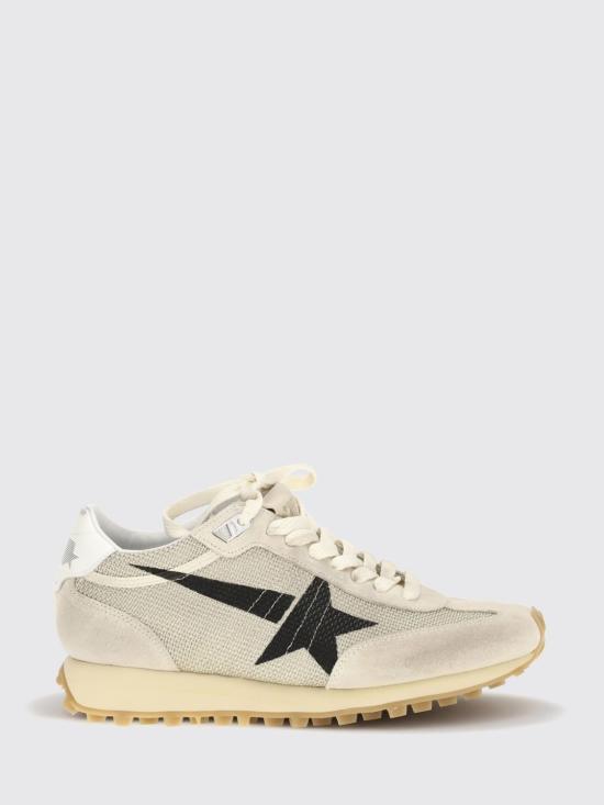 26SS 골든구스 메쉬 스웨이드 어퍼 & 블랙 스타 마라톤 스니커즈 GWF00683F007840 15259 Beige
