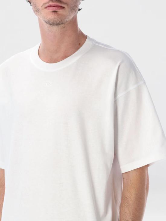 26SS 디젤 반팔 티셔츠 A215620PLAT 100 White - DIESEL