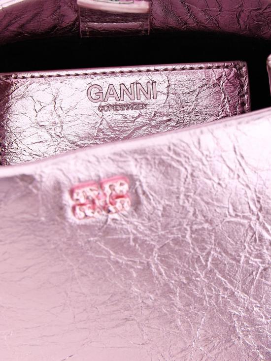 26SS 가니 메탈릭 미니 부백 B210003011036 499 Pink - GANNI