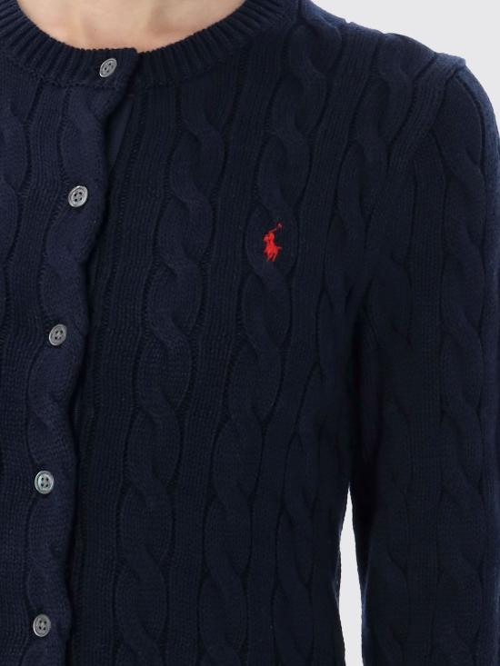 26SS 폴로 랄프로렌 폴로 자수 케이블 니트 가디건 211971868 008 Navy - POLO RALPH LAUREN