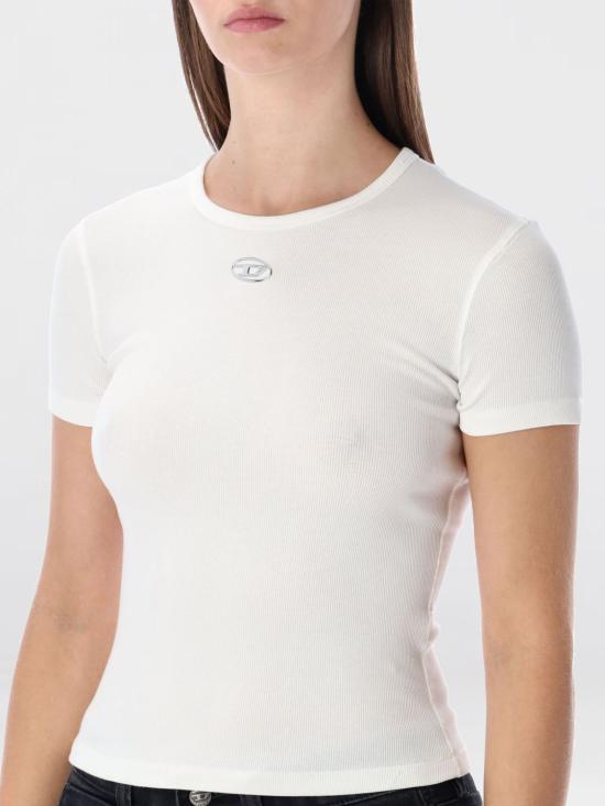 26SS 디젤 반팔 티셔츠 A199100JMBA 141 White - DIESEL