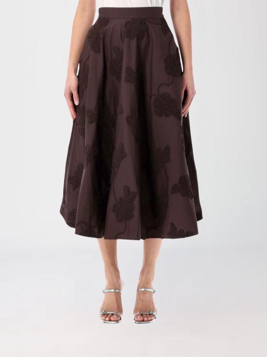 26SS 로테이트 미디 스커트 115100 1667 Brown