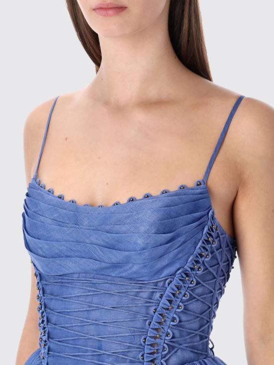 26SS 짐머만 롱 원피스 6347DC261 BLME Blue - ZIMMERMANN