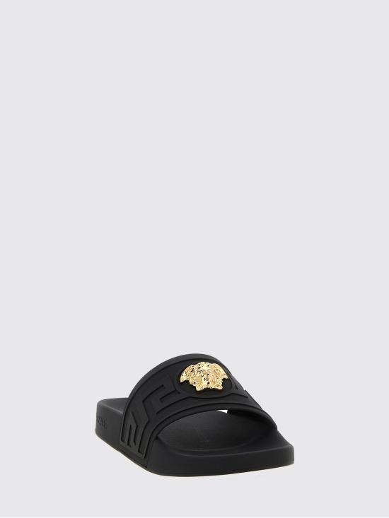 26SS 베르사체 뮬/슬리퍼 10205351A15481 1B00V Black - VERSACE