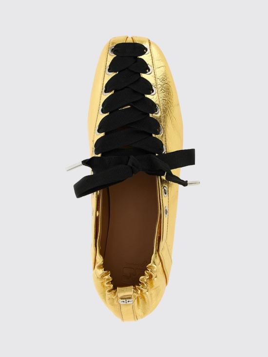 26SS 가니 플랫 슈즈 B1020041 339 Gold - GANNI