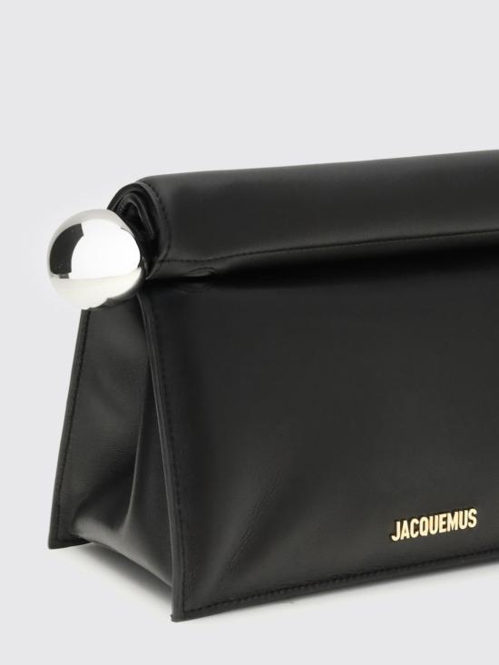 26SS 자크뮈스 론드 까레 클러치 BAW00356AC27L14 990 Black - JACQUEMUS