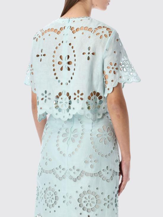 26SS 짐머만 블라우스 6196TRS261 MIT Green - ZIMMERMANN