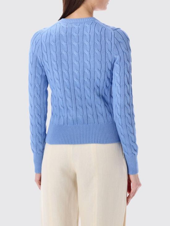 26SS 폴로 랄프로렌 폴로 자수 케이블 니트 가디건 211971868 009 Sky - POLO RALPH LAUREN