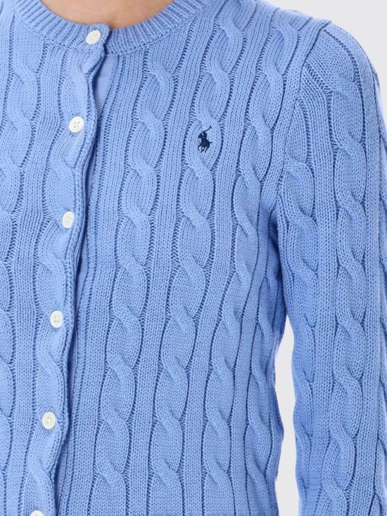26SS 폴로 랄프로렌 폴로 자수 케이블 니트 가디건 211971868 009 Sky - POLO RALPH LAUREN