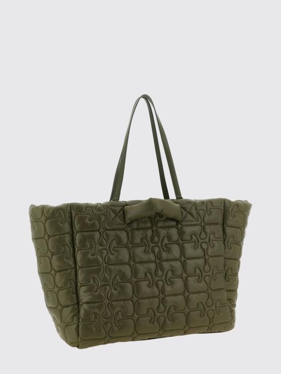 26SS 가니 퀼티드 리테크 XXL 토트백 B2080003 861 Green - GANNI