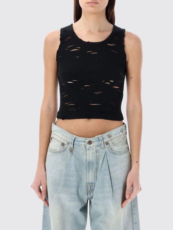 26SS 알13 민소매 티셔츠 R13WK080K001A K001A Black