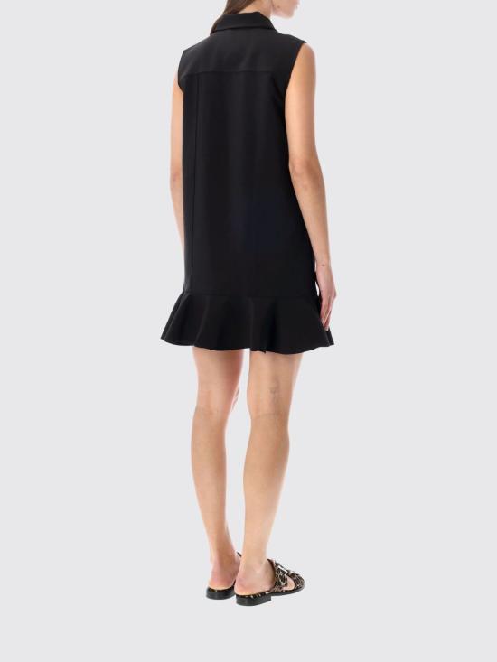 26SS 가니 트윌 수팅 미니 드레스 A103013510720 099 Black - GANNI