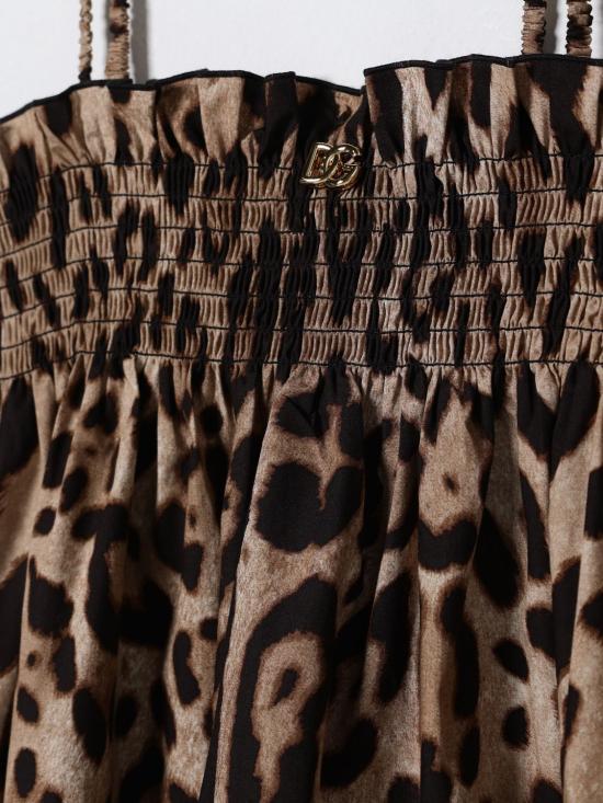 26SS [키즈] 돌체앤가바나 원피스 L53DM9HS5E3 HY13M Brown - DOLCE & GABBANA