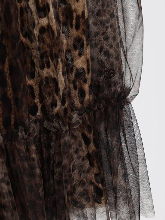 26SS [키즈] 돌체앤가바나 원피스 L54DO4HSMV5 HY13M Brown - DOLCE & GABBANA