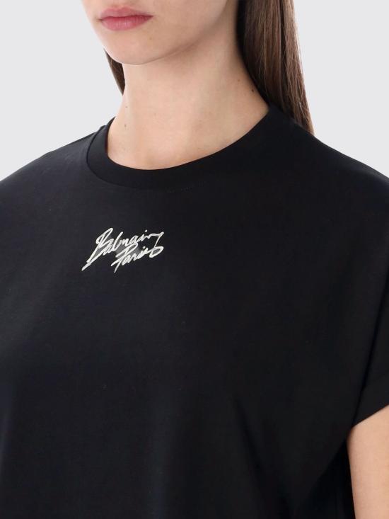 26SS 발망 반팔 티셔츠 GF1EE005BD40 EAB Black - BALMAIN