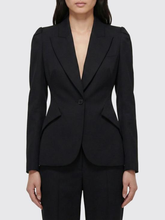 26SS 알렉산더 맥퀸 자켓 847018QJAAC 1000 Black