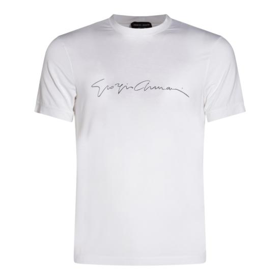 26SS 조르지오 아르마니 반팔 티셔츠 6GST56SJP4ZU090 White