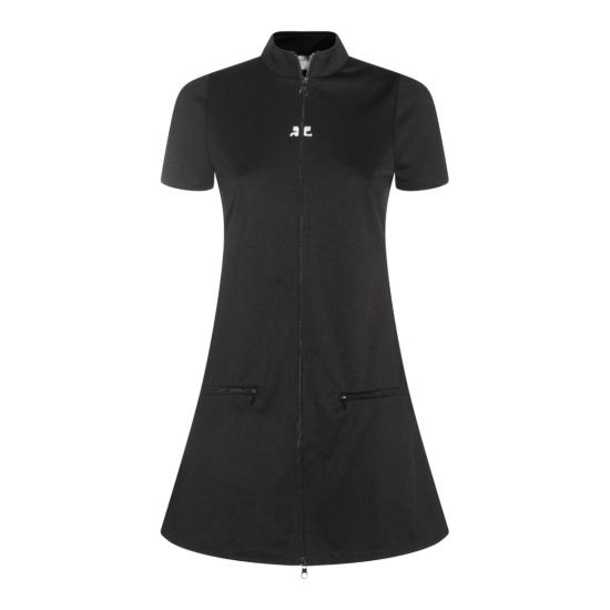 25FW 쿠레쥬 미디 원피스 325JRO686JS02509999 Black