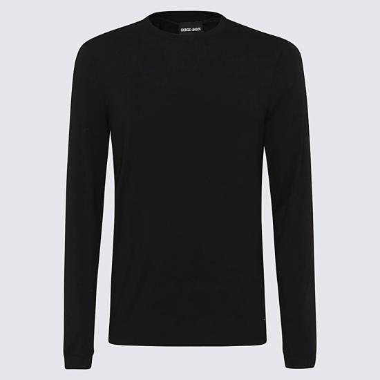 26SS 조르지오 아르마니 반팔 티셔츠 3GST51SJP4ZUC99 Black - GIORGIO ARMANI