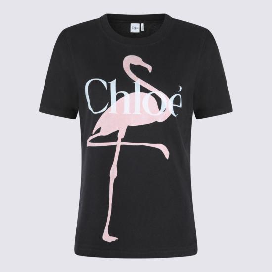 26SS 끌로에 반팔 티셔츠 CH26SJH08194070 Black - CHLOE