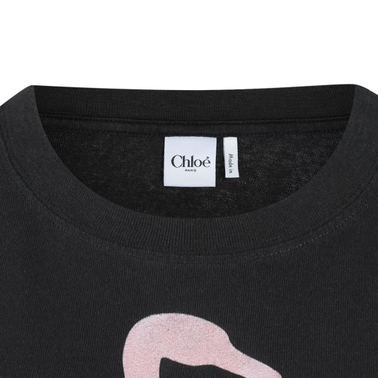 26SS 끌로에 반팔 티셔츠 CH26SJH08194070 Black - CHLOE