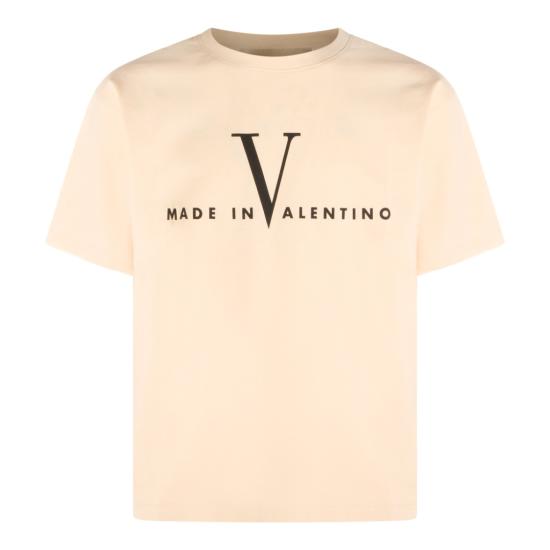 26SS 발렌티노 가라바니 반팔 티셔츠 8V3MG16PBAQQT3 Neutrals