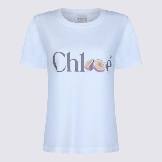 26SS 끌로에 반팔 티셔츠 CH26SJH08197101 Blue - CHLOE