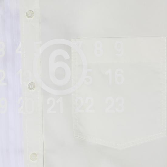 26SS MM6 메종마르지엘라 반팔 셔츠 SH0DR0007MTN135961 White - MM6 MAISON MARGIELA