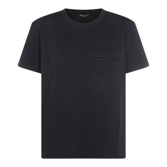 26SS 파비아나 필리피 반팔 저지 티셔츠 JED266F155L7725146 Black