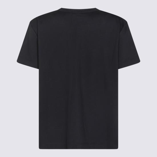 26SS 파비아나 필리피 반팔 저지 티셔츠 JED266F155L7725146 Black - FABIANA FILIPPI