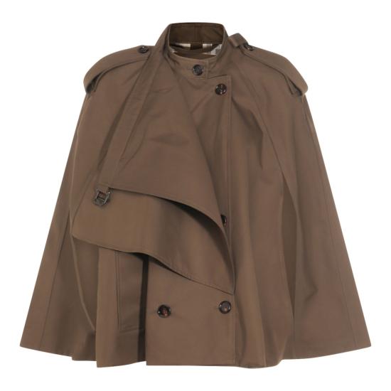 25FW 버버리 본딩 코튼 트렌치 케이프 8113209C1764 Brown