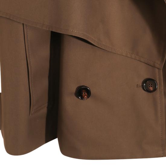 25FW 버버리 본딩 코튼 트렌치 케이프 8113209C1764 Brown - BURBERRY