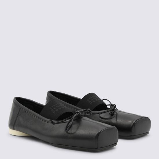 26SS MM6 메종마르지엘라 발레 플랫 슈즈 S59WZ0103P7561T8013 Black - MM6 MAISON MARGIELA