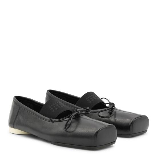 26SS MM6 메종마르지엘라 발레 플랫 슈즈 S59WZ0103P7561T8013 Black - MM6 MAISON MARGIELA