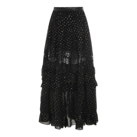 26SS 셀프 포트레이트 롱 스커트 RS26196XSKBBLACK Black - SELF PORTRAIT