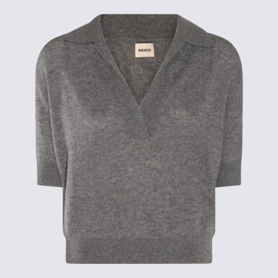 26SS 케이트 슈렁큰 조 스웨터 8787605244 Grey - KHAITE