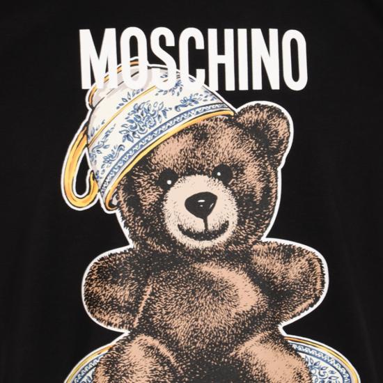 25FW 모스키노 반팔 티셔츠 252ZZ071652411555 Black - MOSCHINO