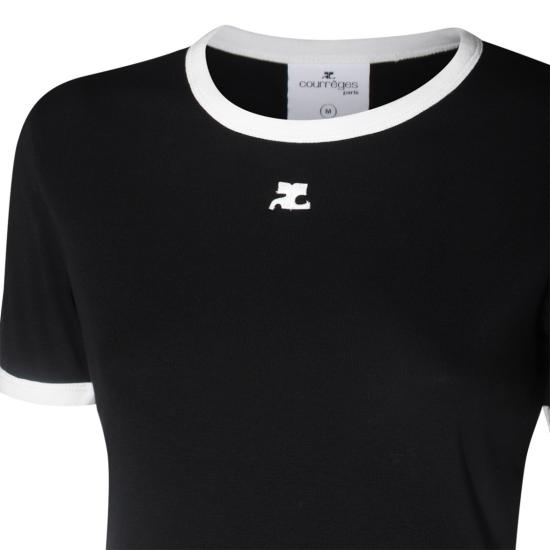 26SS 쿠레쥬 반팔 티셔츠 VESJTS017JS00709901 Black - COURREGES