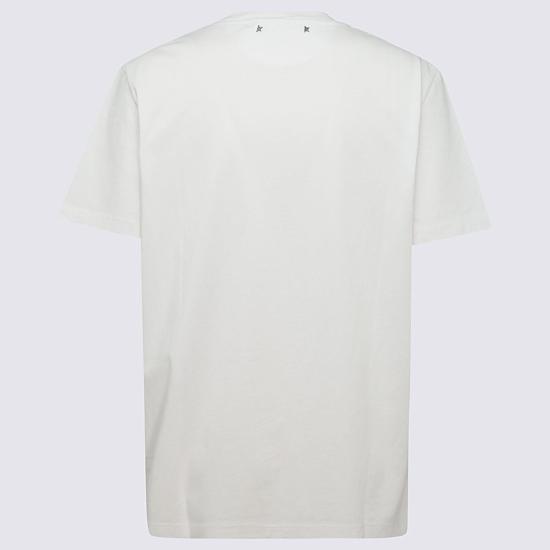 26SS 골든구스 카보숑 크리스탈 티셔츠 GWP01220P00067310363 White - GOLDEN GOOSE